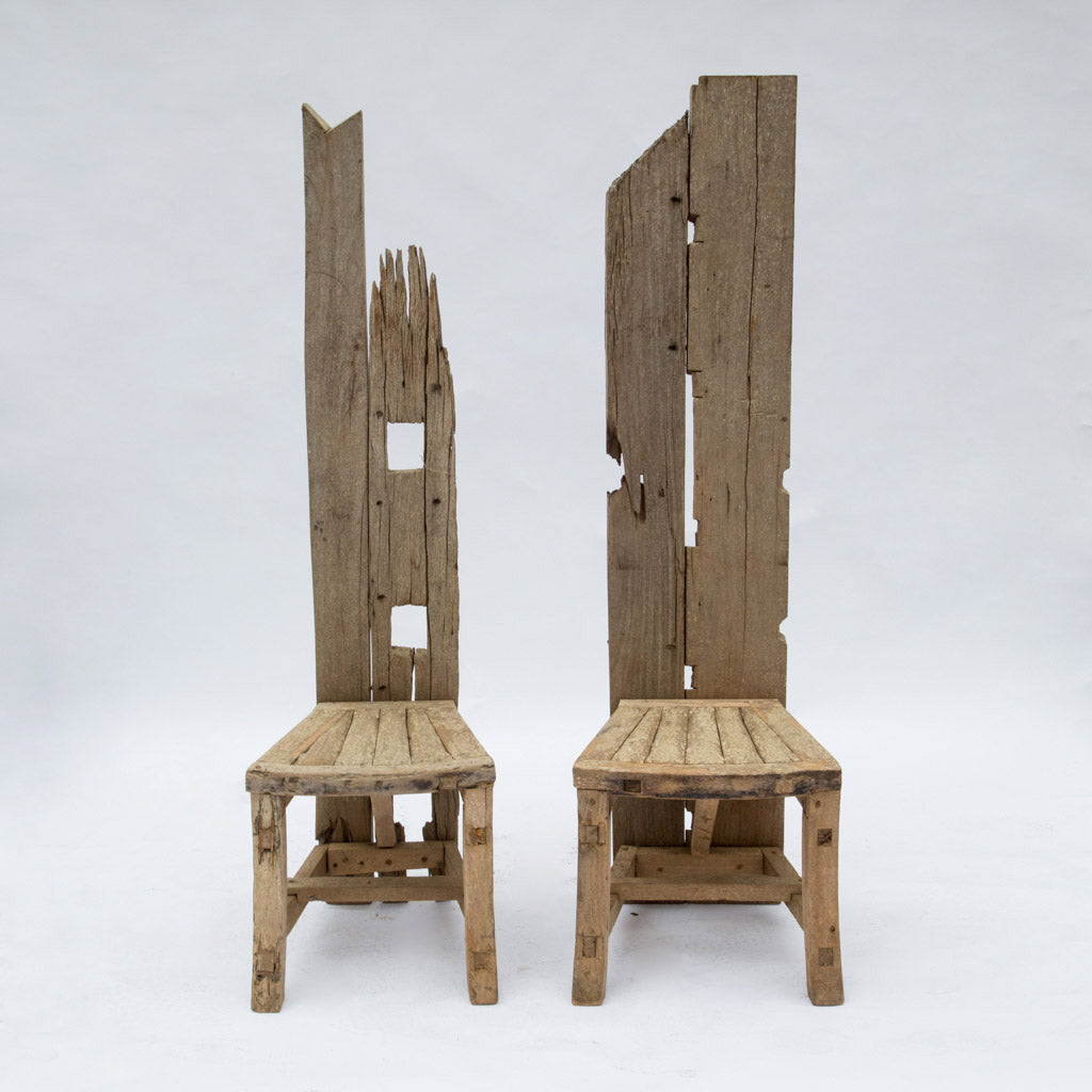 Vintage English Driftwood Table and Chairs