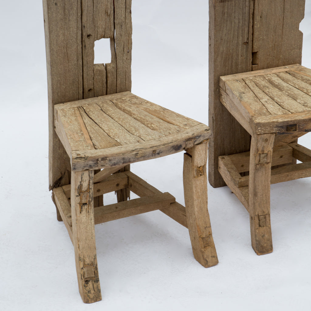 Vintage English Driftwood Table and Chairs