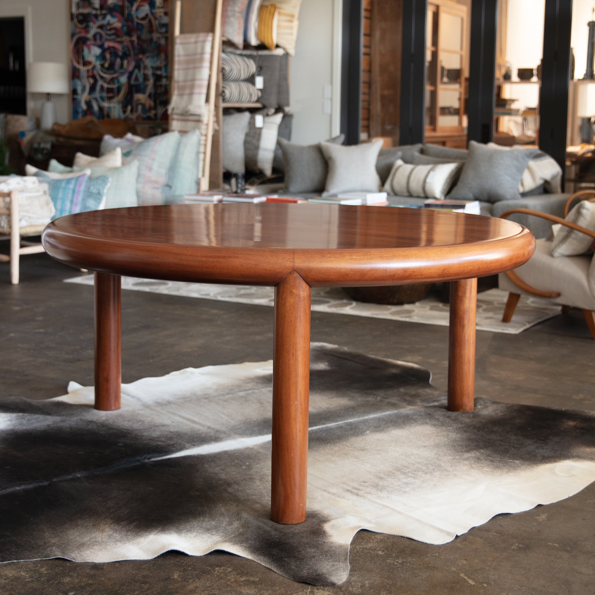 Vintage Three-Legged Dining Table